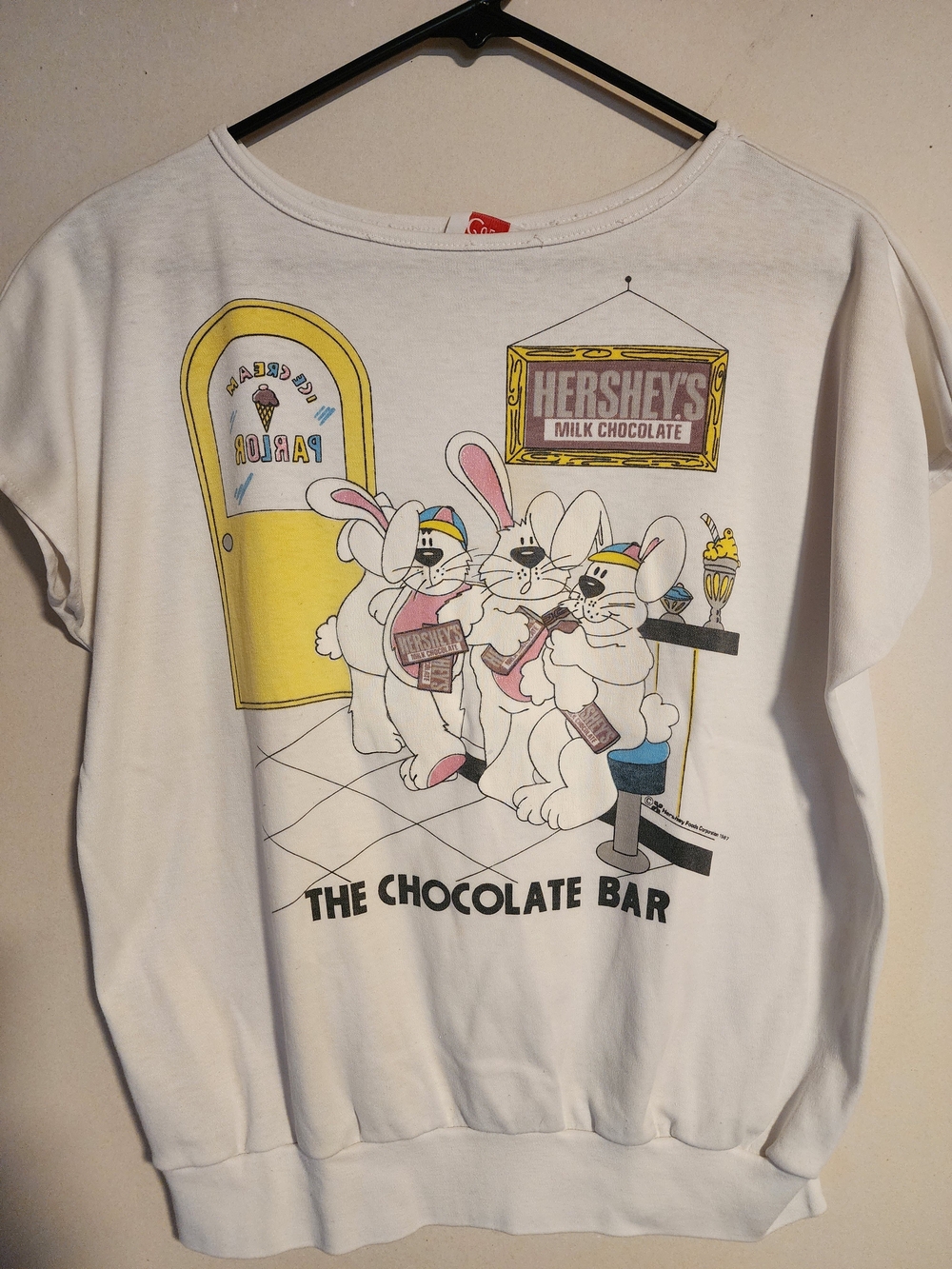 Vintage 80s Hershey's "The Chocolate Bar" Bunny Tank Top - Rare Jane Colby
